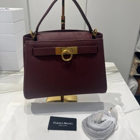 Parisa Wang Madison top handle bag in burgundy. Arrived a few weeks ago - Picture 2 of 15